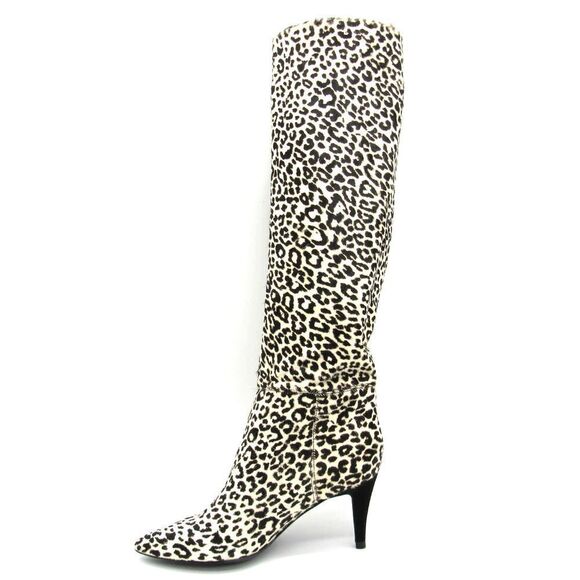 Marc Fisher Leopard Print Heeled Boots - Picture 5 of 8